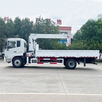 Grue de transport lourde Dongfeng hydraulique de 8 tonnes montée sur camion, prix direct usine Afrique