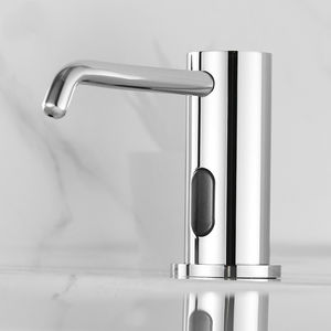 Distributeur de savon moussant automatique moderne chromé à capteur infrarouge sans contact pour hôtel et toilettes commerciales - Product Image 4