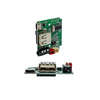 Solution audio intégrée PCBA Décodeur MP3 BT Émetteur FM Module amplificateur de puissance 64 Go de RAM HSC3054