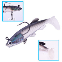 Nouveau Best-seller Soft Fish Road Sub Soft Bait Fake Bait Software Simulation 8cm/14gT Tail Pack Lead Fish