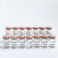 Kit de réparation à la poudre de peptides en ampoule, rides fines, hydratant, peptides acétyl, soin liftant de la peau, sérum en poudre lyophilisée, salon de beauté B
