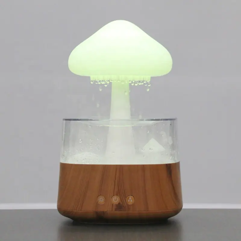 7 colors led night light cool mist ultrasonic essential oil diffuser water drop sound white noise rain cloud dripping humidifier