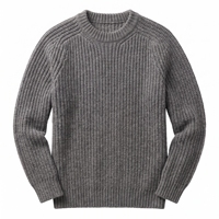 Pull-over en tricot épais pour homme, personnalisé par le fabricant, printemps-automne, coupe ample, polyvalent, confortable et chaud.