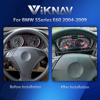 Affichage numérique du système Linux de 12,3 pouces pour BMW Série 5 E60 E61 E63 E64 2004-2009, tableau de bord LCD, compteur de vitesse, cockpit virtuel