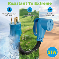 NEMA L5-30P à 14-50R RV Cordon adaptateur de verrouillage de générateur 1 Ft/ STW 10/3-Bleu