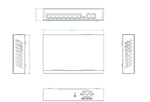 Cámara de Vigilancia CCTV en Oferta con Interruptor POE Original Nuevo GWS-1108PSD, Velocidad de Transmisión de 100mbps, Función VLAN, en Stock - Product Image 1