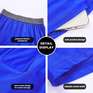 Shorts d'été pour hommes personnalisés avec logo OEM, tissés, séchage rapide, légers, respirants, pour la course à pied, la gym et les sports - Product Image 4