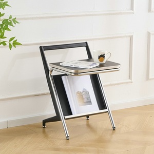 <span class=keywords><strong>Mesa</strong></span> auxiliar de sofá <span class=keywords><strong>tipo</strong></span> hogar muebles de tablero de partículas con marco de metal simple moderno - Product Image 1