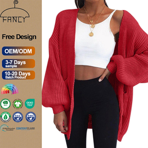 Cárdigan de <span class=keywords><strong>mujer</strong></span> de punto plano estilo Fishman fácil de usar de <span class=keywords><strong>invierno</strong></span> personalizado para <span class=keywords><strong>mujer</strong></span> - Product Image 1
