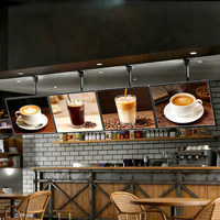 Enseigne Lumineuse LED pour Restaurant, Cadre en Aluminium, Boîtier Lumineux Publicitaire Extérieur Rétroéclairé en Acrylique pour Professionnels