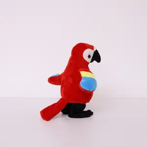 New Custom Hot Selling Dancing Walking Talking Repeating Recording Parrot Toy
