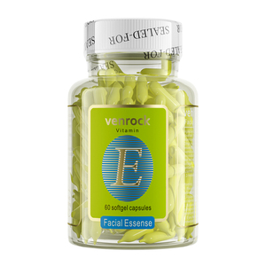 Capsule <span class=keywords><strong>Viso</strong></span> Antirughe e Sbiancanti alla Vitamina E 30ml 60 Pezzi con Acido Ialuronico e Squalano Idratante OEMODM - Product Image 1