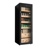 Humidificateur de cigares électrique, armoire réfrigérante, système de contrôle de la température et de l'humidité, réfrigérateur avec étagères en bois de cèdre