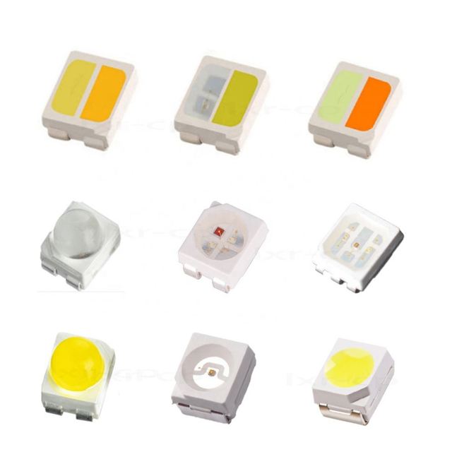 MLK SMD 3528 Led Chip IR UV Blue Green White Red Amber Yellow RGB 0.06W 0.2W SMD 3528 with Lens 30-40 Degree LED Chip