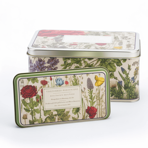 White Metal <strong>Recipe</strong> <strong>Box</strong> with Colorful Cooking <strong>Recipe</strong> Tin <strong>Box</strong> Cooking Cards Tinplate Tin <strong>Box</strong> - Product Image 3