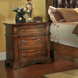 Quốc gia Mỹ Thiết kế phòng Ngủ Đồ nội thất gỗ cấu trúc da Bìa phòng ngủ Bộ mộc mạc Mỹ rắn gỗ giường - Product Image 5