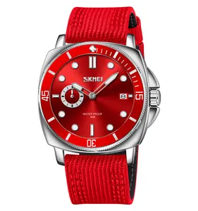 Nylon vải Skmei 9328 30m không thấm nước cổ tay đồng hồ Relojes Hombre cổ thạch anh Đồng hồ SR626SW đồng hồ phổ biến cho thanh niên