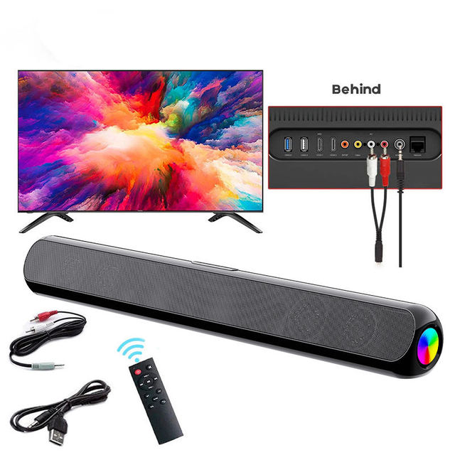 TV Soundbar 2.1channel With Subwoofer Soundbar With USB HD MI ARC Optical Coaxial Aux BT Wireless Home Speaker TV Sound bar
