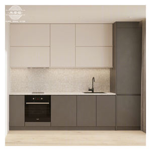 Cucina Monoblocco per Appartamento Piccoli Armadietti da Cucina in Legno Unità Cucina Tutto in <span class=keywords><strong>Uno</strong></span> Credenza per Hotel Produzione Mobili all'Ingrosso - Product Image 3