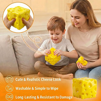 Jouet sensoriel anti-stress en forme de fromage à presser, doux et moelleux, à remontée lente, pour le soulagement du stress