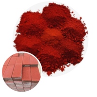 Pigment d'oxyde de fer oxyde de fer poudre rouge revêtement de peinture ciment couleur brique Terrazzo agent de teinture de sol