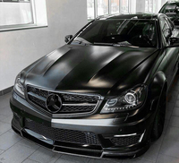 Spoiler de pare-chocs avant en fibre de carbone de style Vor pour Mercedes Benz Classe C C63 AMG W204 2012-14