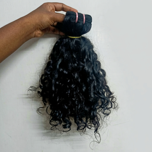 ผมถักหยิกบริสุทธิ์ธรรมชาติสีดำ100% 22 "จากแหล่งวัด - Product Image 1