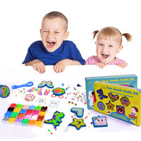 Kit de perles à fusionner Hama DIY pour panneau perforé, 5 mm, motifs Princesse, Mini Noël, Animaux, avec boîte de rangement colorée