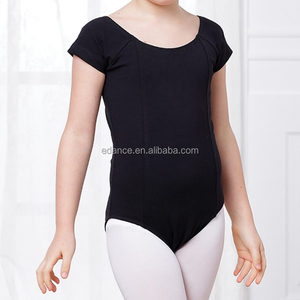 บอดี้สูท A8012สำหรับเด็กผู้หญิงชุดติดกันแนบเนื้อสำหรับเล่นยิมนาสติกแขนสั้น - Product Image 4