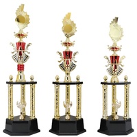 Trophées Colonne à 4 Piliers Personnalisés, Grandes, De Luxe, en Plastique, Vente en Gros d'Usine