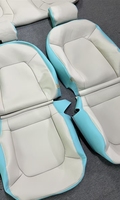 Housse de siège de voiture personnalisée en cuir Nappa blanc écologique, remplacement complet pour Skoda Rapid Atlas & Classe S