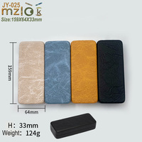 Vente en gros Mizilook JY-025 Etui à lunettes optiques Etui à lunettes de lecture Boîte à lunettes Bleu Noir Orange Couleur PU Matériel