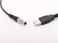 Câble de données USB mâle 0B 5 broches pour stations totales Leica TS02, TS03, TS06, TS09, TS15, TCR402, TCR802, TCR1200, TPS1200