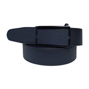 <span class=keywords><strong>Ceinture</strong></span> en cuir de vache véritable décontractée pour affaires personnalisable avec boucle <span class=keywords><strong>automatique</strong></span> en alliage, style tendance, logo personnalisable - Product Image 3