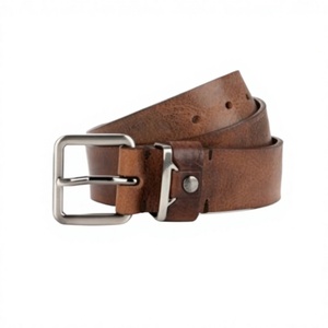 Ceintures pour hommes au design tendance, style formel, écologiques, faites à la main en cuir de vache, ceinture carrée en vente, prix d'usine - Product Image 3