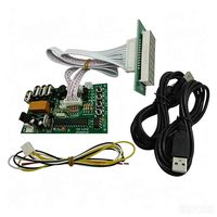 Kit d'alimentation en acier inoxydable pour accepteur de pièces multi-monnaies CPU avec carte de contrôle de minuterie, compatible avec le sélecteur de machine à 1 à 6 jetons