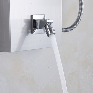 Venta al por mayor de ducha personalizada Panel de vidrio pantalla temperatura pared húmeda paneles de ducha para el hogar <span class=keywords><strong>Sue</strong></span> - Product Image 4