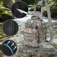 Sac de poitrine tactique personnalisé à porter à l'épaule, idéal pour les voyages et la randonnée en extérieur, disponible en gros.