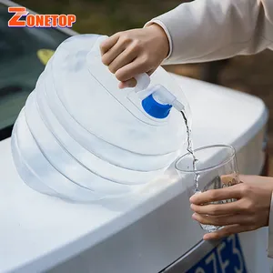 New Products 3 L 5 Ltr 8 Litro 10 Litre 15 Liter Portable Plastic Bladder Folding Storage Water Tank with Faucet