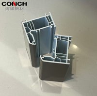 Portes et fenêtres en profilé UPVC personnalisées, matériaux de construction en plastique extrudé UPVC