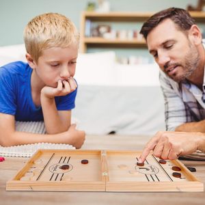 4-Trong-1 Bằng Gỗ Nhanh Chóng Sling Puck Thiết Lập Cờ Vua Cờ Gobang <span class=keywords><strong>Tic</strong></span> <span class=keywords><strong>Tac</strong></span> <span class=keywords><strong>Toe</strong></span> Trò Chơi Di Động Gấp Bàn Cờ Bàn Cờ Bộ Trò Chơi - Product Image 6