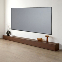 Table basse console TV 2025 tout-en-un, unité murale mince pour les maisons compactes modernes, style minimaliste et rangement intelligent