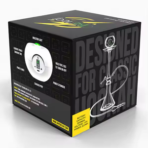 Chicha électrique de voyage mini de luxe avec LED, bol en acrylique miroir givré, <span class=keywords><strong>Beleaf</strong></span> Factory, vente en gros, rechargeable, coffret cadeau - Product Image 1