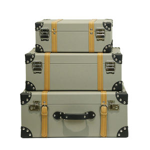 ヴィンテージスタイルレザーハンドメイドレトロヴィンテージスーツケース、クラシックラゲッジボックス、スチーマートランク - Product Image 3