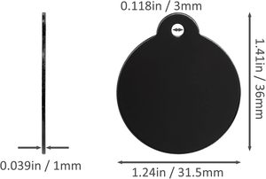 Discos Acrílicos Cortados con Láser de 5 mm, Paneles Circulares, Suministros para Manualidades, Disco Acrílico Transparente Redondo de 8 cm de Diámetro, Lámina Acrílica de Discos Coloridos - Product Image 3