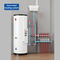 Chauffe-eau solaire hybride AC/DC à réservoir interne en acier inoxydable pour chauffage central et au sol
