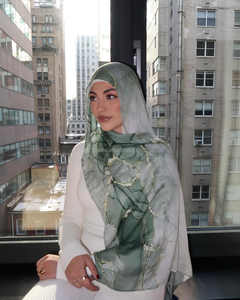 โมเดลไม้ไผ่ Vela ผ้าเรยอนนุ่มระบายอากาศได้ดีผ้าคอตตอนเนื้อนุ่มผ้าเรยอนผ้าทอโมดมุสลิมผ้าพันคอฮิญาบสำหรับผู้หญิง - Product Image 3