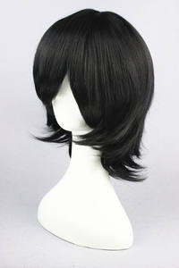 วิกผมคอสเพลย์ MSN Bleach โคจิมะ มิซุอิโร่ แบบสั้นตรงสีดำ 35 ซม. วิกผมสังเคราะห์สำหรับงานปาร์ตี้ฮาโลวีน อนิเมะ ขายส่ง - Product Image 4