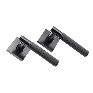 Maniglia Moderna per Porta Interna in Alluminio <span class=keywords><strong>con</strong></span> Serratura di Sicurezza, Finitura Nera Opaca, Prezzo Competitivo - Product Image 6
