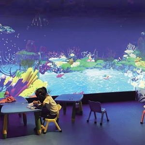 โปรเจ็คเตอร์ติดผนังในร่มความละเอียด HD 3D แบบอินเทอร์แอคทีฟเกมวาดภาพวาดมีชีวิตชีวามี<span class=keywords><strong>ป</strong></span>ฏิสัมพันธ์ - Product Image 4